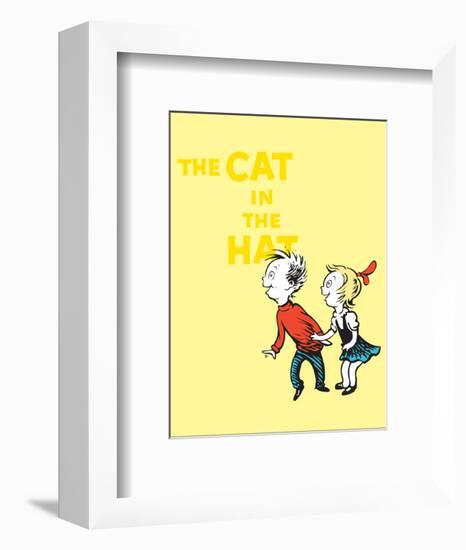 Cat in the Hat Yellow Collection III - Sally & Her Brother (yellow)-Theodor (Dr. Seuss) Geisel-Framed Art Print