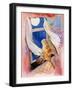 Cat in Window Halloween-sylvia pimental-Framed Art Print