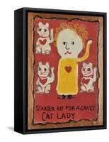 Cat Lady-Jennie Cooley-Framed Stretched Canvas