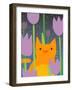 Cat Look 3-Artistan-Framed Art Print