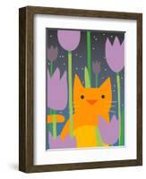 Cat Look 3-Artistan-Framed Art Print