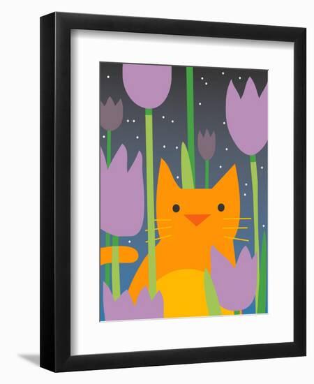 Cat Look 3-Artistan-Framed Art Print