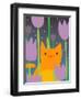 Cat Look 3-Artistan-Framed Art Print