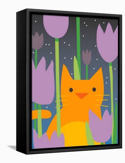 Cat Look 3-Artistan-Framed Stretched Canvas