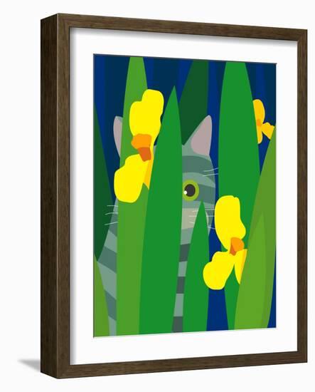 Cat Look 9-Artistan-Framed Art Print