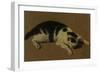 Cat lying down-Adriaen van de Velde-Framed Giclee Print