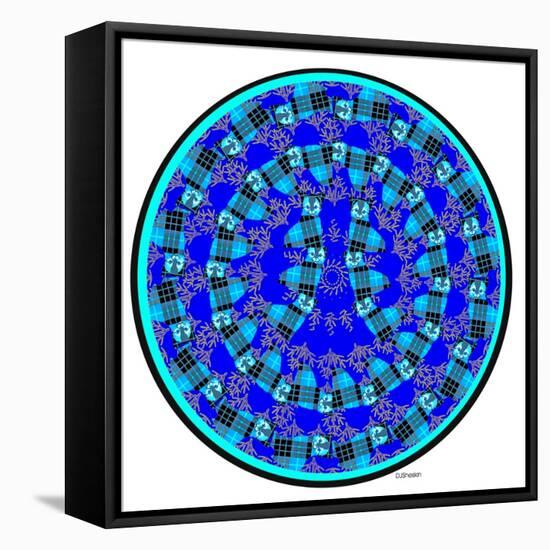 Cat Mandala XVII-David Sheskin-Framed Stretched Canvas