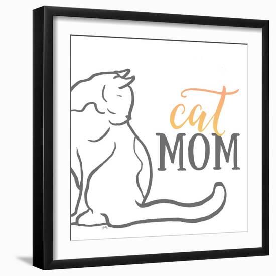 Cat Mom-Elizabeth Medley-Framed Art Print