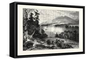 Cat Mountain, Lake George Usa-null-Framed Stretched Canvas