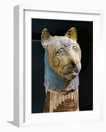 Cat Mummy, Detail-null-Framed Giclee Print