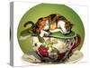 Cat N Cup Calico Sleeping-Atelier Sommerland-Stretched Canvas