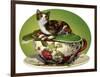 Cat N Cup Calico-Atelier Sommerland-Framed Art Print