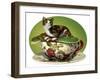 Cat N Cup Calico-Atelier Sommerland-Framed Art Print