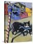 Cat of Burano (Chat de Burano)-Isy Ochoa-Stretched Canvas