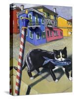Cat of Burano (Chat de Burano)-Isy Ochoa-Stretched Canvas