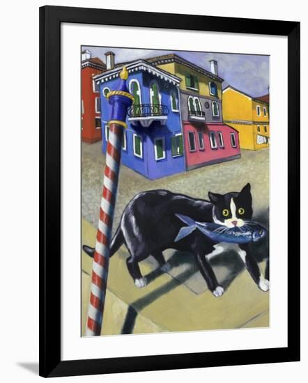 Cat of Burano (Chat de Burano)-Isy Ochoa-Framed Giclee Print