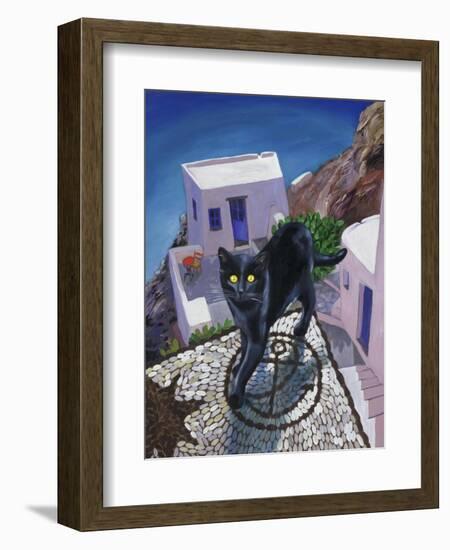 Cat of Greece (Chat de Grece)-Isy Ochoa-Framed Giclee Print