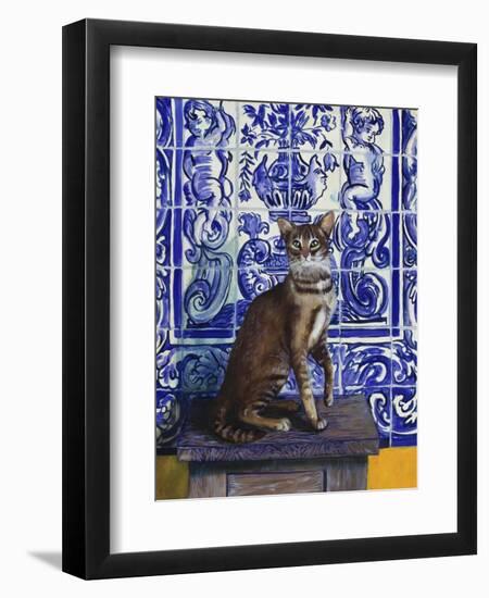 Cat of Portugal (Chat Du Portugal)-Isy Ochoa-Framed Giclee Print