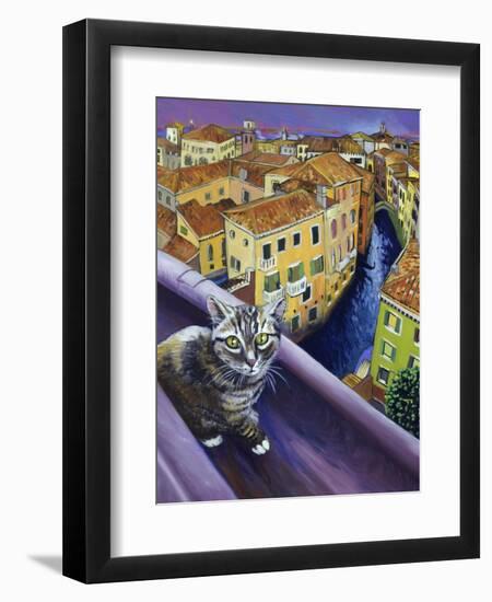 Cat of Venice (Chat de Venise)-Isy Ochoa-Framed Giclee Print