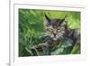 Cat Oil Painting.-Anna Pismenskova-Framed Photographic Print