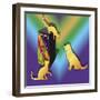 Cat On A Box-Art Deco Designs-Framed Giclee Print