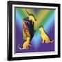 Cat On A Box-Art Deco Designs-Framed Giclee Print