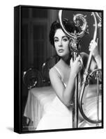 CAT ON A HOT TIN ROOF, 1958 directed by RICHARD BROOKS Elizabeth Taylor (b/w photo)-null-Framed Stretched Canvas