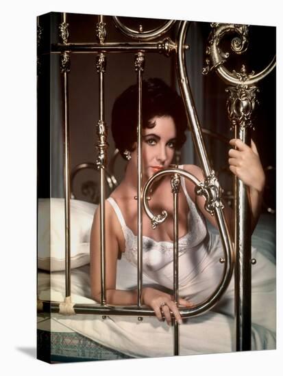 CAT ON A HOT TIN ROOF, 1958 directed by RICHARD BROOKS Elizabeth Taylor (photo)-null-Stretched Canvas