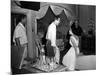 CAT ON A HOT TIN ROOF, 1958 directed by RICHARD BROOKS On the set, Richard Brooks (left) Paul Newma-null-Mounted Photo