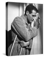 CAT ON A HOT TIN ROOF, 1958 directed by RICHARD BROOKS Paul Newman (b/w photo)-null-Stretched Canvas