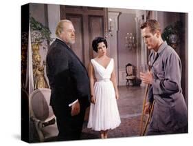 Cat on a Hot Tin Roof, Burl Ives, Elizabeth Taylor, Paul Newman, 1958-null-Stretched Canvas