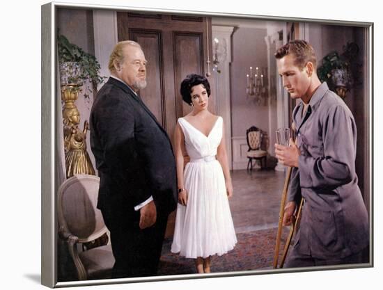 Cat on a Hot Tin Roof, Burl Ives, Elizabeth Taylor, Paul Newman, 1958-null-Framed Photo