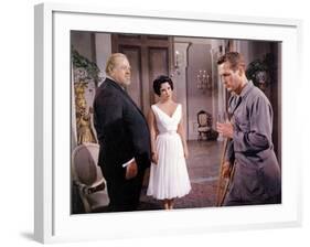 Cat on a Hot Tin Roof, Burl Ives, Elizabeth Taylor, Paul Newman, 1958-null-Framed Photo