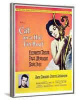 Cat on a Hot Tin Roof, Elizabeth Taylor, Paul Newman, 1958-null-Framed Photo