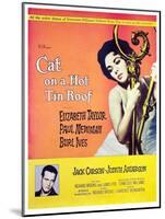 Cat on a Hot Tin Roof, Elizabeth Taylor, Paul Newman, 1958-null-Mounted Photo