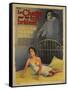 Cat on a Hot Tin Roof, French Movie Poster, 1958-null-Framed Stretched Canvas