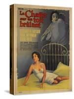 Cat on a Hot Tin Roof, French Movie Poster, 1958-null-Stretched Canvas