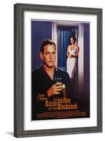 Cat on a Hot Tin Roof, German Movie Poster, 1958-null-Framed Art Print