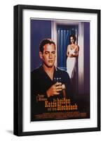 Cat on a Hot Tin Roof, German Movie Poster, 1958-null-Framed Art Print