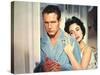 Cat on a Hot Tin Roof, Paul Newman, Elizabeth Taylor, 1958-null-Stretched Canvas