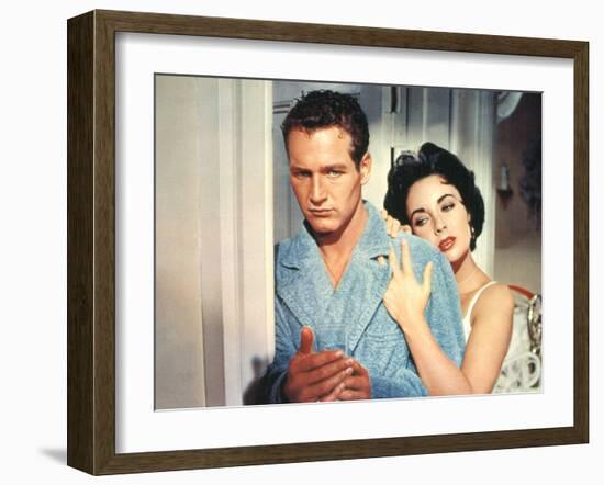 Cat on a Hot Tin Roof, Paul Newman, Elizabeth Taylor, 1958-null-Framed Photo