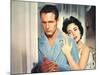 Cat on a Hot Tin Roof, Paul Newman, Elizabeth Taylor, 1958-null-Mounted Photo