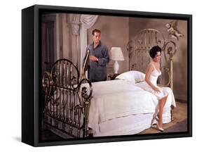 Cat on a Hot Tin Roof, Paul Newman, Elizabeth Taylor, 1958-null-Framed Stretched Canvas