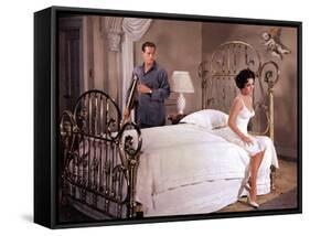 Cat on a Hot Tin Roof, Paul Newman, Elizabeth Taylor, 1958-null-Framed Stretched Canvas