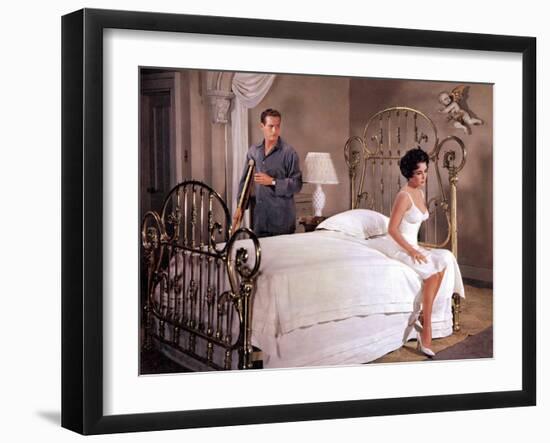 Cat on a Hot Tin Roof, Paul Newman, Elizabeth Taylor, 1958-null-Framed Photo