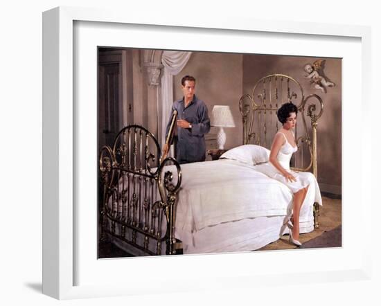 Cat on a Hot Tin Roof, Paul Newman, Elizabeth Taylor, 1958-null-Framed Photo