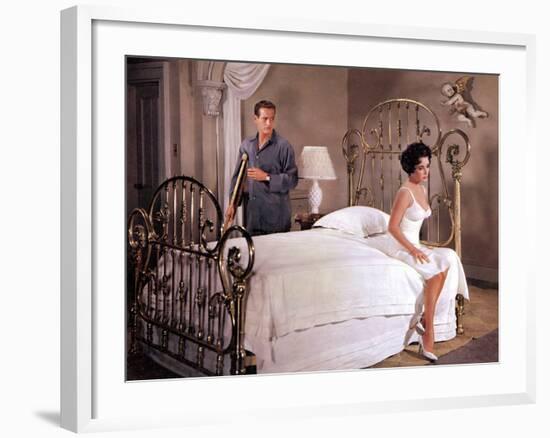 Cat on a Hot Tin Roof, Paul Newman, Elizabeth Taylor, 1958-null-Framed Photo