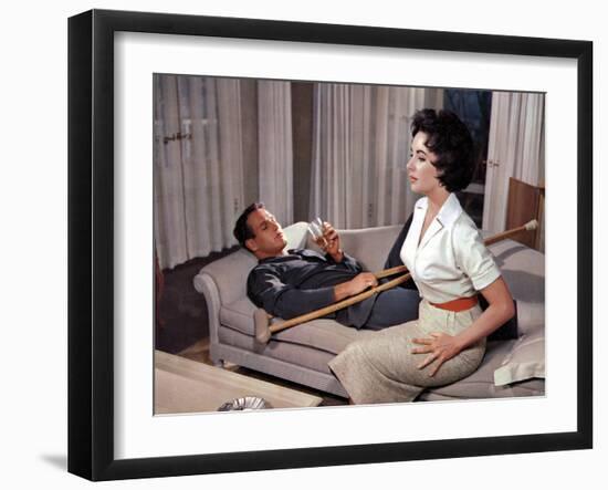 Cat on a Hot Tin Roof, Paul Newman, Elizabeth Taylor, 1958-null-Framed Photo