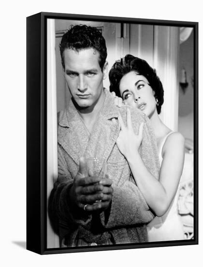 Cat on a Hot Tin Roof, Paul Newman, Elizabeth Taylor, 1958-null-Framed Stretched Canvas