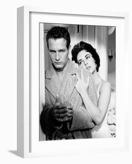 Cat on a Hot Tin Roof, Paul Newman, Elizabeth Taylor, 1958-null-Framed Photo